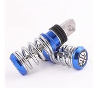 Reposapiés para Moto con Pedal De Moto De Primavera Scooter De Reposo De Pie De Motocicleta Universal Motocicleta Reposapiés Pedal (Color : Azul)