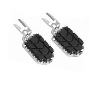 Reposapiés para Moto para BMW R1200GS 2004-2012 R1100GS R1150GS F800GS F700GS F650GS Reposapiés Aluminio Ajustables Motocicleta Reposapiés Moto(Silver with Cover)