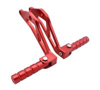 Reposapiés para moto Reposapiés traseros para motocicleta eléctrica Sur-Ron Light Bee XS, CNC, compatible con Segway X160 X260(Red)