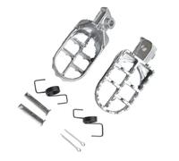 Reposapiés Para Motocicleta | 1 par para Yamaha PW50 80 TW200 LIANGYIMEI(Plata)