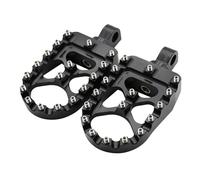 Reposapiés para motocicleta Compatible con Harley Dyna Sportster FLFB FLSTF FXDB Iron 883, Softail Slim, FLS Standard FXST, estriberas giratorias de 360° Estriberas Moto para(Black)
