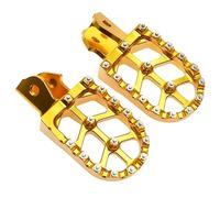 Reposapiés para motocicleta Compatible con Sur-Ron Light Bee X y S Estriberas de aluminio duraderas para motocicletas Reposapiés Pedal soporte conexión Estriberas Moto para(Gold)