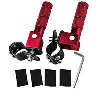 Reposapiés para motocicleta, construcción de aluminio CNC, diseñado para mayor durabilidad y ajuste preciso, compatible con múltiples modelos de motocicleta para un soporte fiable (rojo)