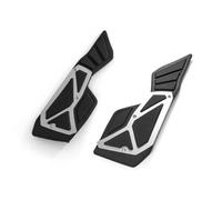 Reposapiés Para Motocicleta Estribo Almohadillas Para Los Pies Placa Del Pedal Estribos Para N Max NMax 125 150 155 NMax125 NMax150 NMax155 Reposapiés Motocicleta(Plata,Behind)