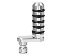 Reposapiés Para Motocicleta Para Aprilia Para Tuono 125 4T Shiver 750 900 Palanca De Freno Trasero Punta Pedal Clavijas Dedo Derecho(Silver)