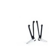 Reposapiés Para Motocicleta Para BMW Para S1000 Para S1000R Para S1000RR 2009-2022 Kit Soporte Reposapiés Trasero Motocicleta(Black Silver)