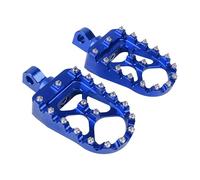 Reposapiés para Motocicleta para Freewheeler/Servi-Car/Tri Glide Ultra Classic/Street Glide Trike, Estribos Anchos para Motocicleta, Pedales CNC con Resortes,D Blue
