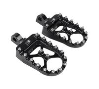 Reposapiés para Motocicleta para Freewheeler/Servi-Car/Tri Glide Ultra Classic/Street Glide Trike, Estribos Anchos para Motocicleta, Pedales CNC con Resortes,A Black