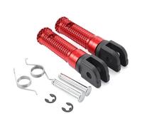 Reposapiés Para Motocicleta Para FZ09 FJ09 Para MT09 Para MT10 Para Tracer900 Para XSR900 FZ8 Motociclista Pedal Delantero Estribos Estriberas Para Moto(Red)
