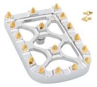 Reposapiés Para Motocicleta Para Harley Para Dyna FLD Para Softail Touring Estriberas Motocicleta Con Almohadilla Grande Y Cubierta Pedal Freno(D)