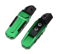 Reposapiés para Motocicleta Para Kawasaki J300 J 300 2014-2018 Reposapiés De La Clavija Del Pie Del Pasajero Trasero De La Motocicleta Reposapiés Estribos para pies (Color : Verde)