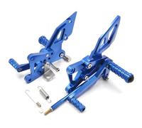 Reposapiés Para Motocicleta Para YZF-R25 2013-2018 Para YZF-R3 2015-2018 Motocicleta Ajustable Aluminio Rea Rset Estriberas Para Moto(Blue)