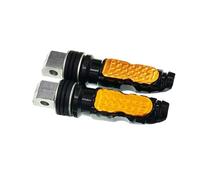 Reposapiés Para Motocicleta Pedales Traseros Universales Para Motocicleta Reposapiés Plegado(Yellow)