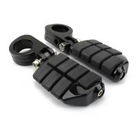 Reposapiés para Motocicleta Reposapiés Negros for Motocicleta de 32 mm y 38 mm, protección de Motor, reposapiés for Harley Touring, Dyna, Softail, Chopper y Bobber.(32mm A)
