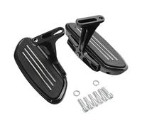 Reposapiés para Motocicleta Soporte for Estribo Trasero de Pasajero Pegstreamliner for Motocicleta/Apto for estribos Harley Touring Street Electra Glide Road King 1993-2024(Black)
