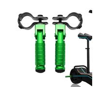 Reposapiés Para Pasajero - 1 Par De Reposapiés Negros Para Motocicleta, Pedal Plegable Resistente, Escalón De Soporte Trasero Para Pasajero | Accesorio De Seguridad Duradero Para Motos Para Viajes De