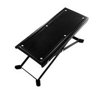 Reposapiés para pedal de guitarra, taburete de 4 posiciones, altura ajustable, plegable, pedal de guitarra, reposapiés negro para guitarrista clásico