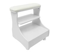 Reposapiés para pedicura, reposapiés, taburete de baño, silla de pedicura, portátil, manicura, muebles, carrito para baño de pies con ruedas, color blanco