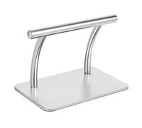 Reposapiés para peluquería, silla de salón 201, de acero inoxidable, con base estable, para peluquería, salones de belleza, salones de uñas, color plateado