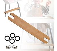 Reposapiés para silla alta, pedal de bambú natural de altura ajustable, apto para reposapiés de silla alta IKEA Antilop