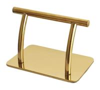 Reposapiés para silla de peluquero 12x7 5x7 5 pulgadas reposapiés para silla de salón de acero inoxidable dorado equipo de peluquero de repuesto pulido