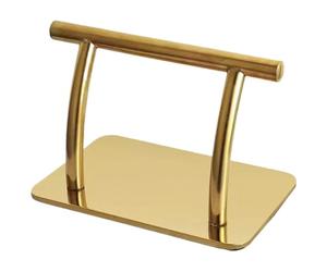 Reposapiés para silla de peluquero 12x7 5x7 5 pulgadas reposapiés para silla de salón de acero inoxidable dorado equipo de peluquero de repuesto pulido