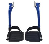 Reposapiés para silla de ruedas, pieza de repuesto para silla de ruedas con anillo de talón para sillas de ruedas estándar (azul)