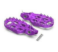 Reposapiés Para Stark Para Varg MX Para Para EX Bicicleta De Tierra Eléctrica 2024 2025 Placa Freno Trasero Reposapiés(Offset Foot Pegs Purple)