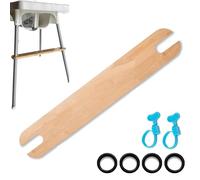 Reposapiés para Trona, Reposapiés Ajustable Antideslizante Compatible con la Trona Antilop de IKEA, Reposa Pies para Tronas de Bebe, Accesorios para Trona Bebe (Madera)