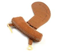 Reposapiés para violín de piel de oveja, 2 uds., hermoso mentón de cuero acolchado accesorios violín (Size : 1/2)