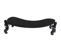 Reposapiés para violín, Soporte de Almohadilla Ajustable y cómodo para el Hombro de plástico para 1/2 4/4 violín, Negro(Violín tamaño 4/4)