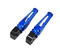 Reposapiés Pasajero Aluminio CNC Motocicleta Pedal Clavijas Traseras para CB650F para CBR650F 2014-2023 para CB500F para CB500X Reposapiés Delanteros(Azul)