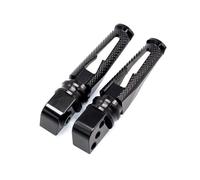 Reposapiés Pasajero Aluminio CNC Motocicleta Pedal Clavijas Traseras para Ducati para Monster 696 796 695 659 para Dark 749 999/999S/999R S R6 Reposapiés Delanteros(Negro)