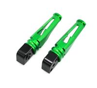 Reposapiés Pasajero Aluminio CNC para Motocicleta Pedal Clavijas Traseras para CBR500F para CBR650F para CBR650R Reposapiés Delanteros(Verde)