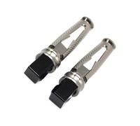 Reposapiés Pasajero Aluminio Motocicleta Pedal Clavijas Traseras para Kawasaki para ZX-10R para ZX-6R para ZX636 para ZX-9R para ZX-12R Reposapiés Delanteros(Grey)
