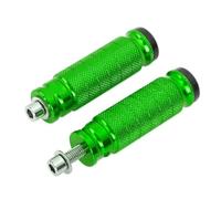 Reposapiés Pasajero De Motocicleta Reposapiés Universales CNC Para Motocicleta, Estriberas Traseras, Carreras, Pedal(Verde)