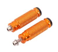 Reposapiés Pasajero De Motocicleta Reposapiés Universales CNC Para Motocicleta, Estriberas Traseras, Carreras, Pedal(Naranja)