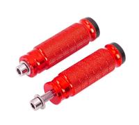 Reposapiés Pasajero De Motocicleta Reposapiés Universales CNC Para Motocicleta, Estriberas Traseras, Carreras, Pedal(Rojo)