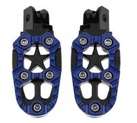 Reposapiés Pedal De Motocicleta 2 Unids/Set Universal 8mm Metal Todoterreno Clavijas Pedales Reposapiés Descansa Reposapiés Delanteros(Azul)