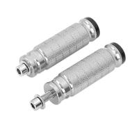 Reposapiés Pedales De Motocicleta Reposapiés Universales CNC Para Motocicleta, Estriberas Traseras, Carreras, Pedal(Plata)