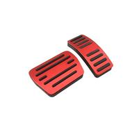 Reposapiés Pedales para Chery para Omoda para C5 5 FX EV 2022-2023 Cubierta Almohadilla Pedales Coche Acelerador Cubierta Placa Pedal Freno Accesorios Antideslizantes Tapas Pedal Freno(AT Red)