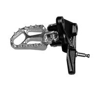 Reposapiés Pedales para SURRON para Surron para Ultra Bee Silver Pedales De Pie De Motocicleta Izquierdo Y Derecho Conjunto De Pedal Especial Estriberas Pedales(Left Foot Pedal)