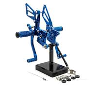 Reposapiés Pedales para Suzuki para GSXR1000 para GSXR 1000 2000-2004 Juego Trasero De Reposapiés De Pedal De Clavija De Pie De Motocicleta De Aluminio Estriberas Pedales(4)