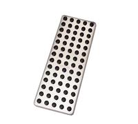 Reposapiés Pedales Para W124 W202 W203 W140 W208 W210 W211 W220 R170 R171 Cubiertas Almohadilla Pedal Embrague Freno Coche Inoxidable(Rest)