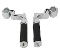 Reposapiés Pedales Reposapiés Pedal De Moto 32 MM con Abrazaderas Motocicleta Reposapiés Delanteros