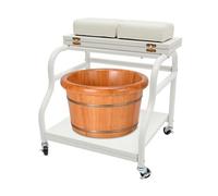 Reposapiés Pedicura, Manicura Funiture Trolley con ruedas, Taburete de baño portátil para pies Trolley, Reposapiés para el cuidado de las uñas, Reposapiés, Soporte ideal para salón de belleza, salón