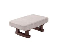 Reposapiés pequeño Asiento de lino extraíble Taburete para pies pequeños Estilo 1