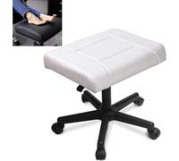 Reposapiés pequeño for oficina, reposapiés for computadora, reposapiés de oficina, taburete con ruedas, silla for juegos, taburete for pies de cuero de PU, soporte for pies debajo del escritorio, repo