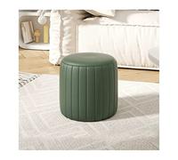 Reposapiés pequeño otomano Taburete de sofá Taburete de cuero pequeño for el hogar Taburete de maquillaje for dormitorio Taburete de cuero pequeño creativo Cambio de zapatos en la puerta Taburete pequ