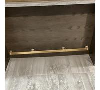 Reposapiés personalizable para bar de hotel de 3 m, kit de riel cuadrado duradero para mesas de comedor y barras de isla, fácil de limpiar, ideal para bares y pubs en el hogar